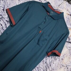 SPORTY POLO SHIRT XL FGS Green Red Golf Tennis Work Career Office